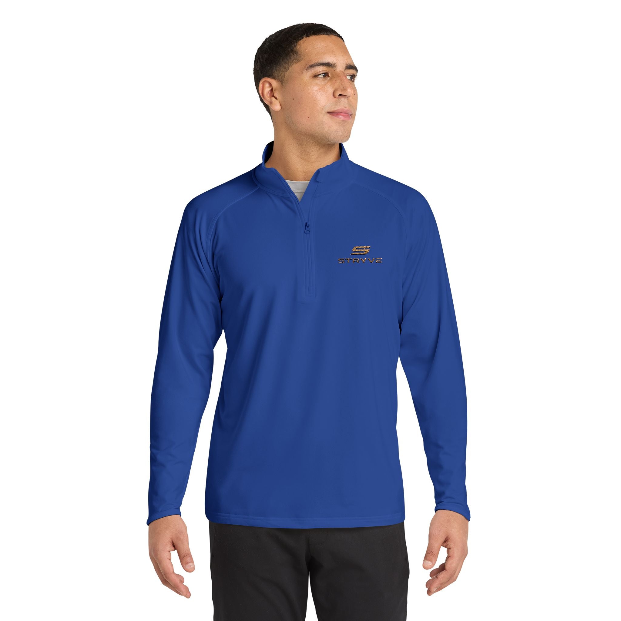 Embroidered Quarter-Zip Pullover — Men's Sport-Wick Stretch