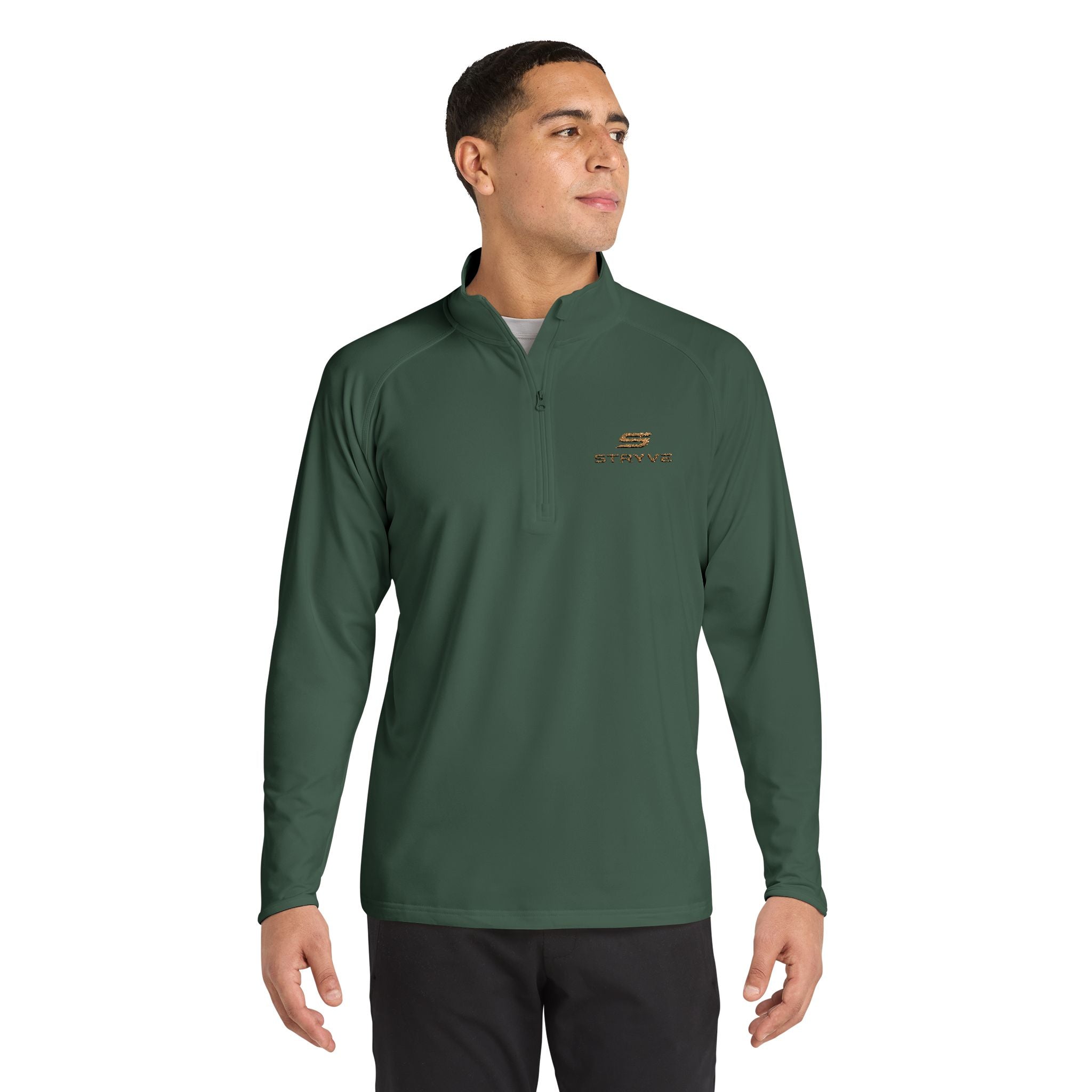 Embroidered Quarter-Zip Pullover — Men's Sport-Wick Stretch