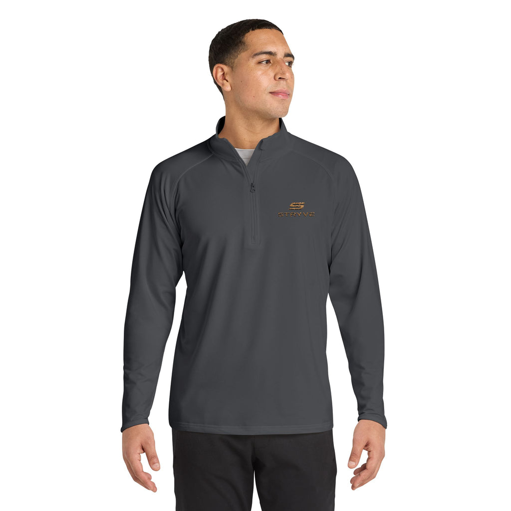 Embroidered Quarter-Zip Pullover — Men's Sport-Wick Stretch