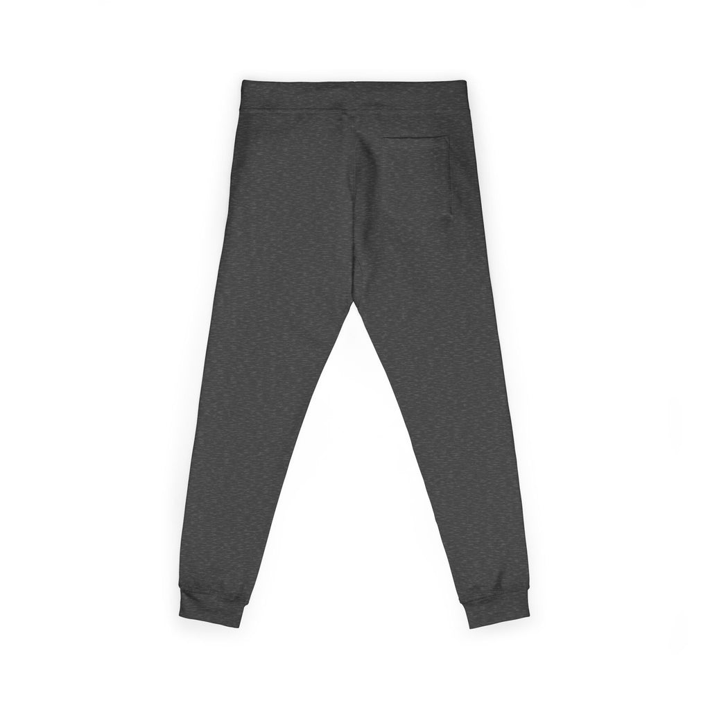 Embroidered Fleece Sweatpants — Minimal White Cozy Joggers