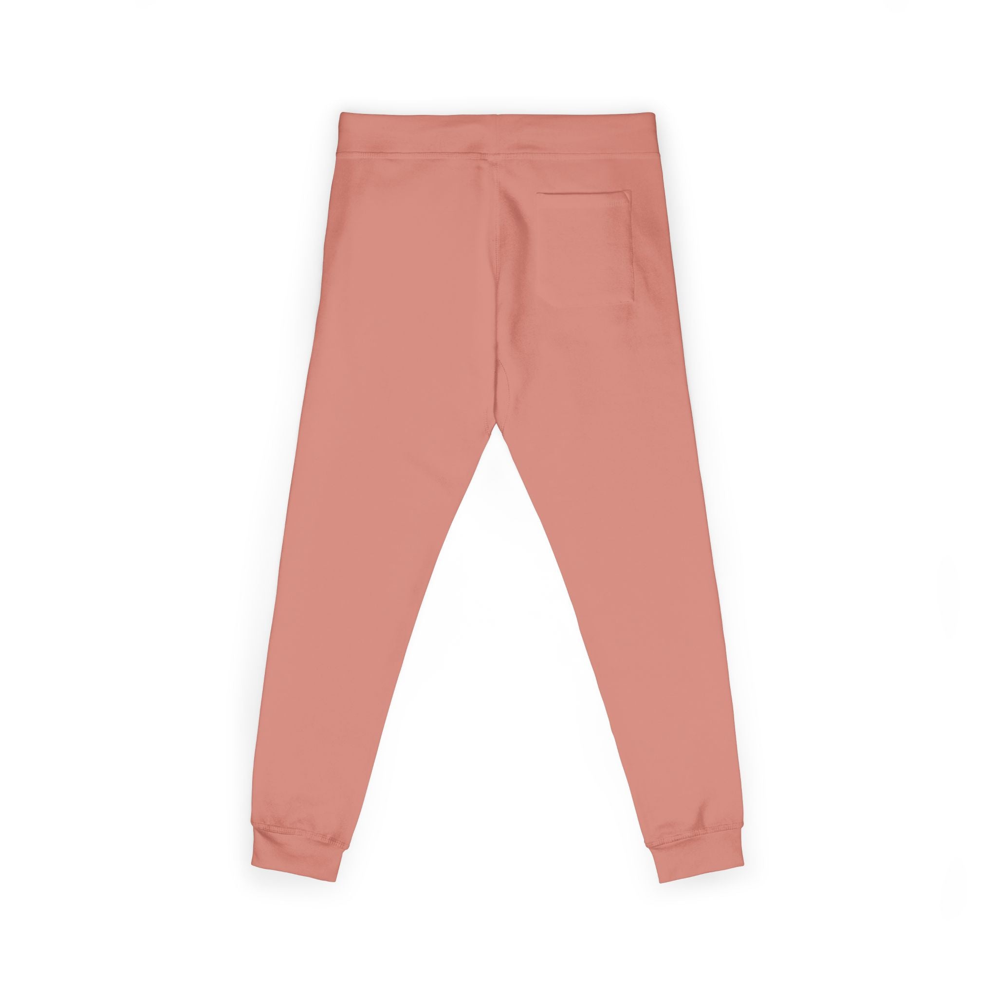 Embroidered Fleece Sweatpants — Minimal White Cozy Joggers