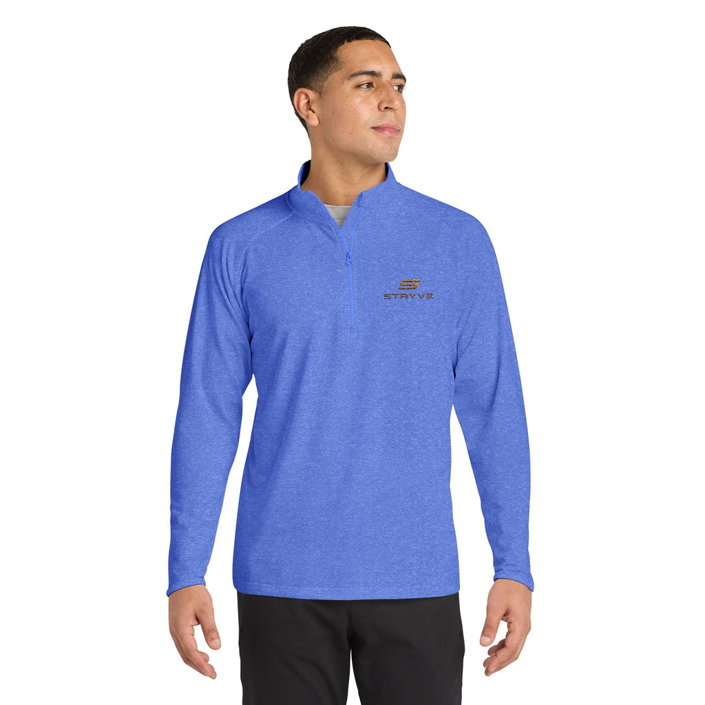Embroidered Quarter-Zip Pullover — Men's Sport-Wick Stretch