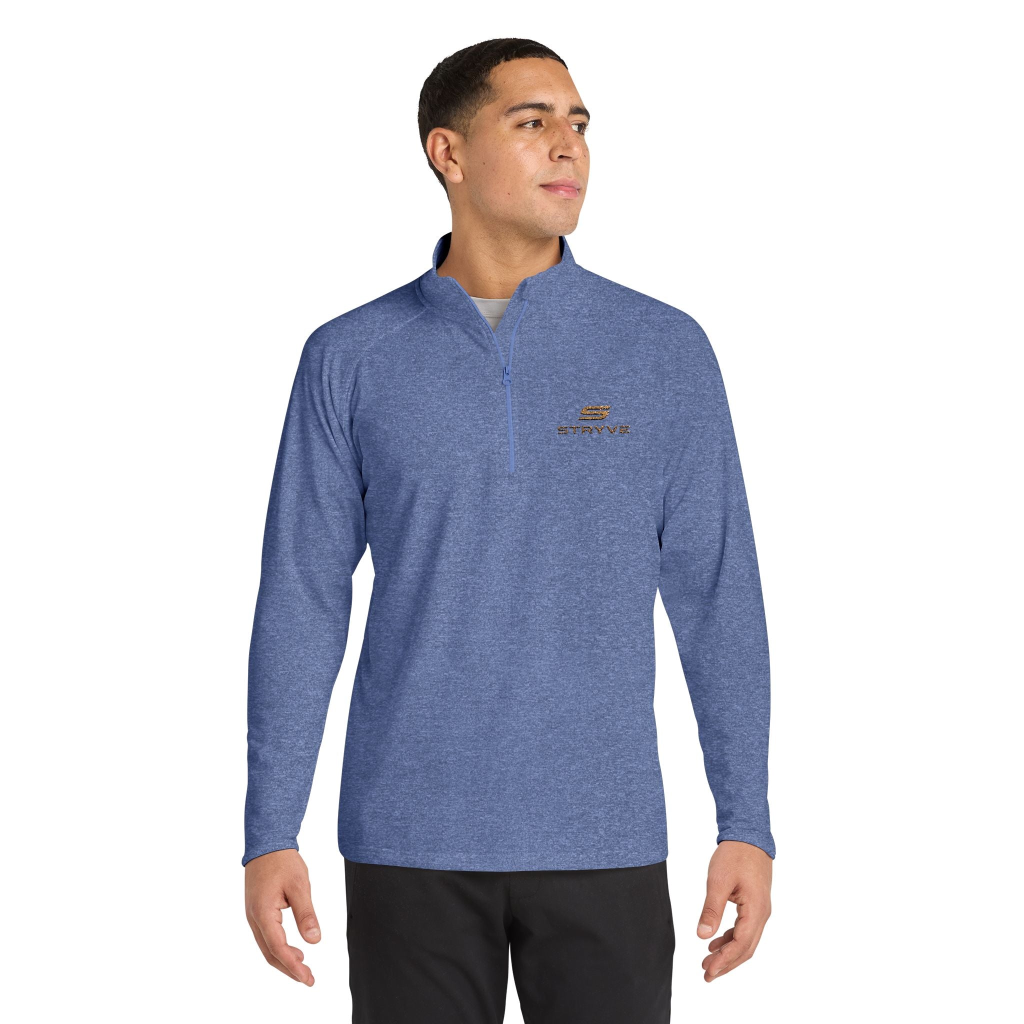 Embroidered Quarter-Zip Pullover — Men's Sport-Wick Stretch