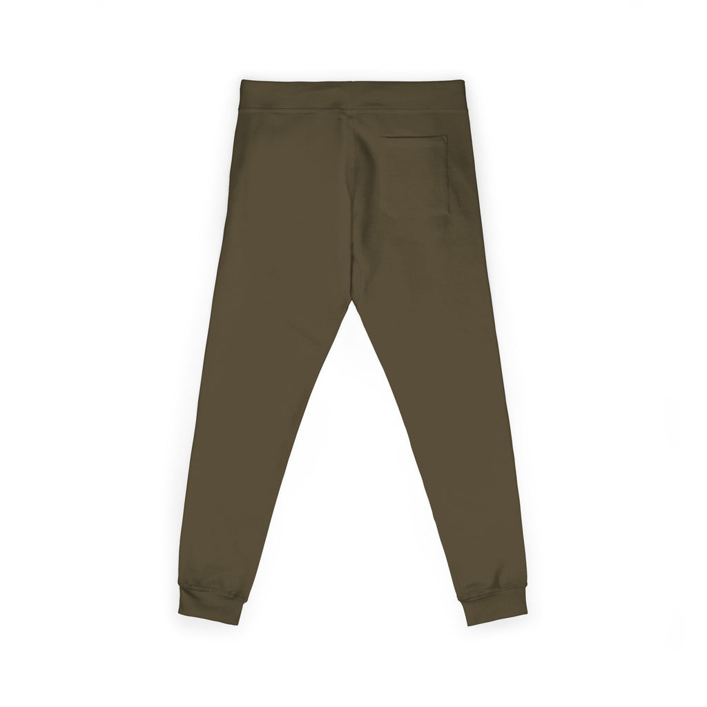 Embroidered Fleece Sweatpants — Minimal White Cozy Joggers