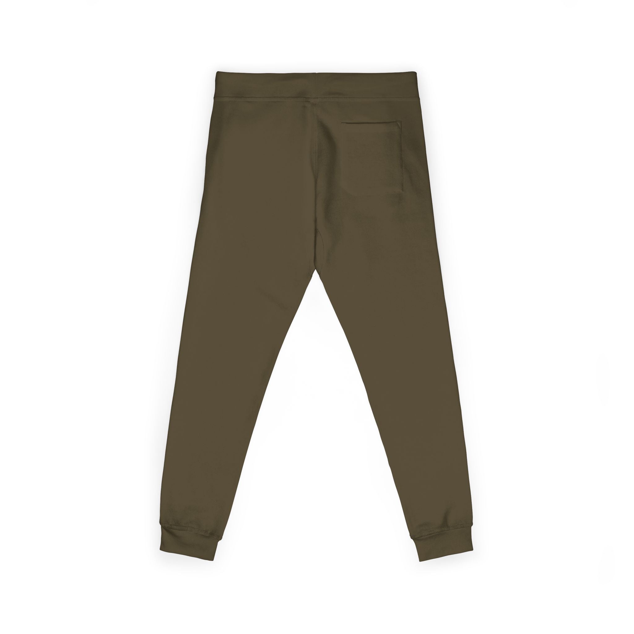 Embroidered Fleece Sweatpants — Minimal White Cozy Joggers