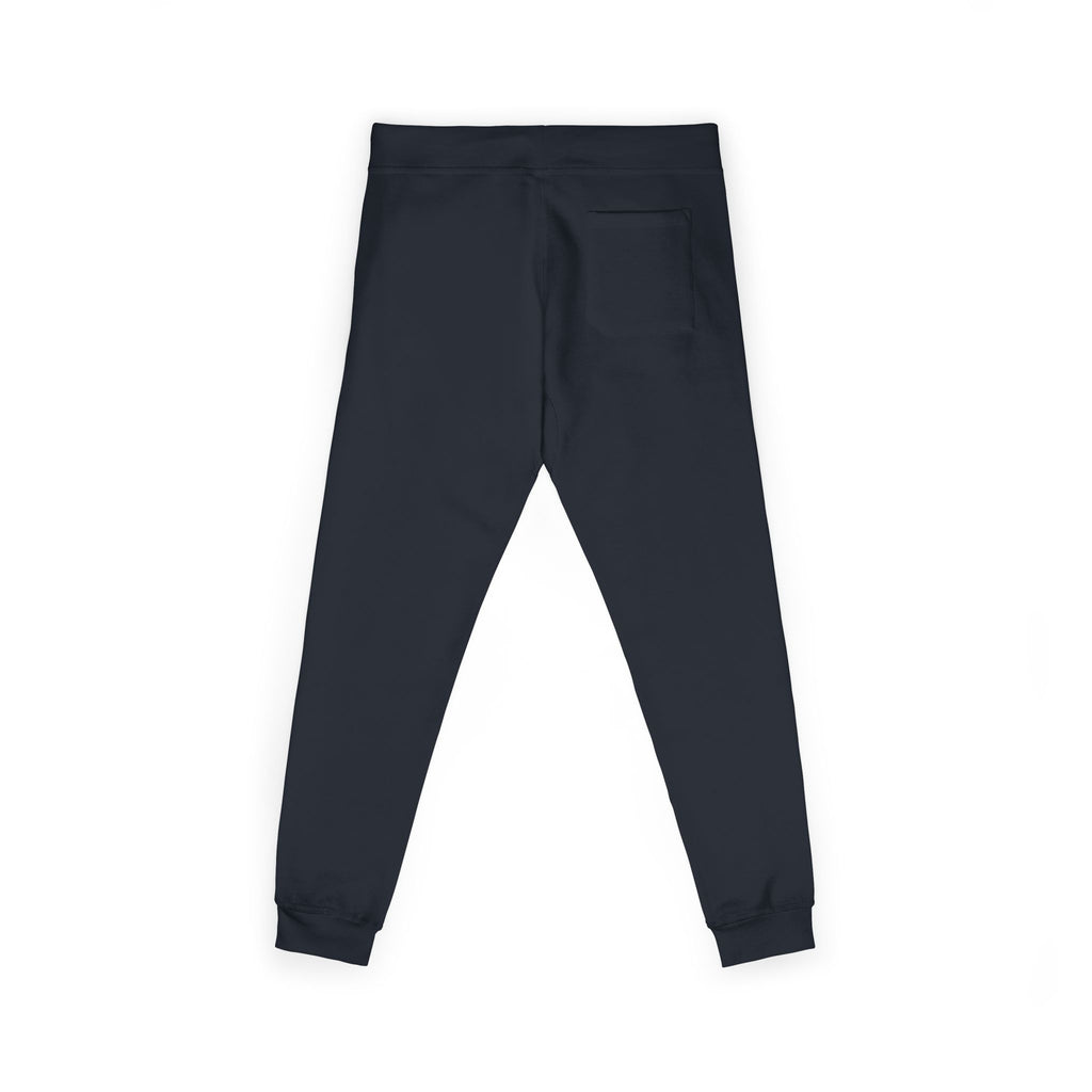 Embroidered Fleece Sweatpants — Minimal White Cozy Joggers