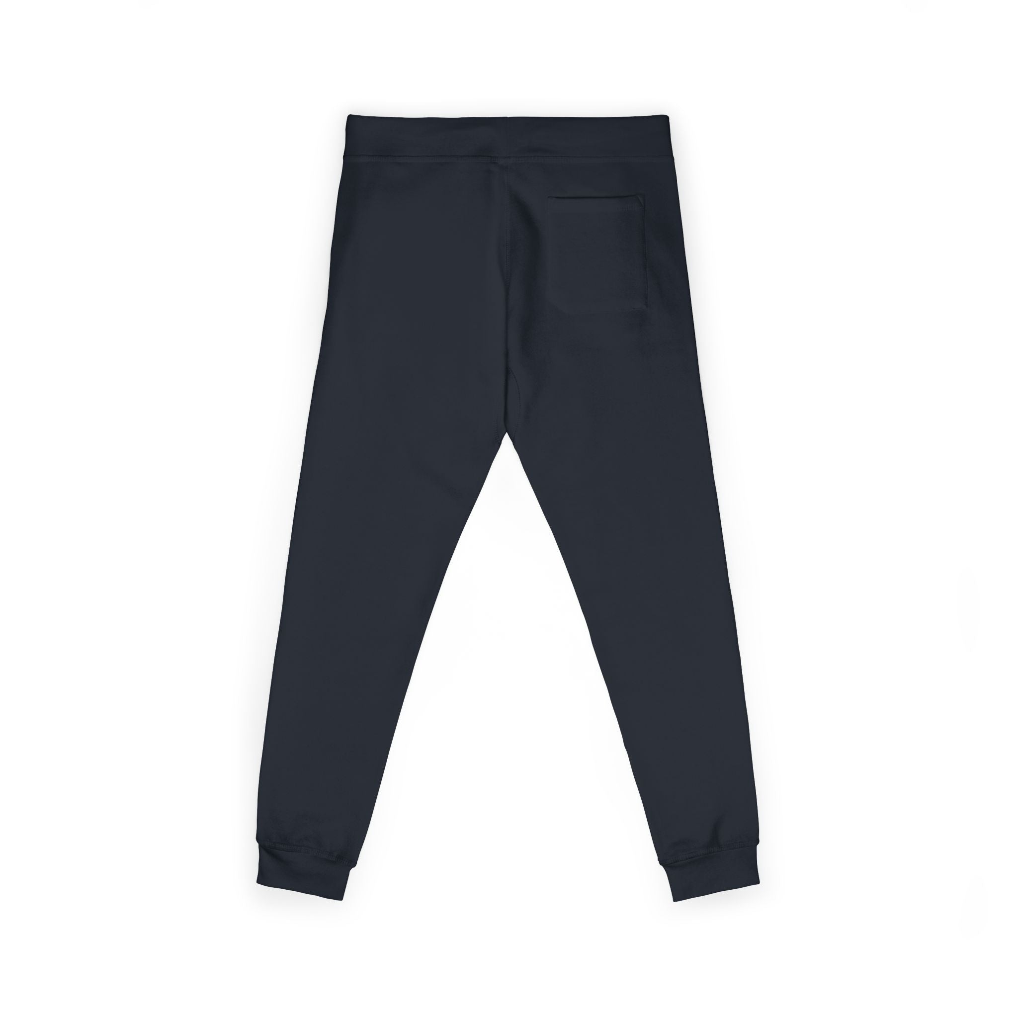 Embroidered Fleece Sweatpants — Minimal White Cozy Joggers