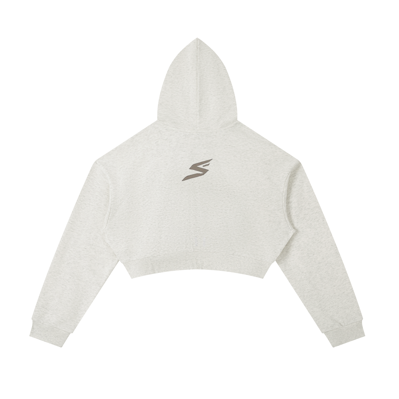 Essential Cropped Zip-Up Hoodie