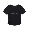 Ruched Bodycon Crop Top