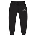 Embroidered Fleece Sweatpants — Minimal White Cozy Joggers