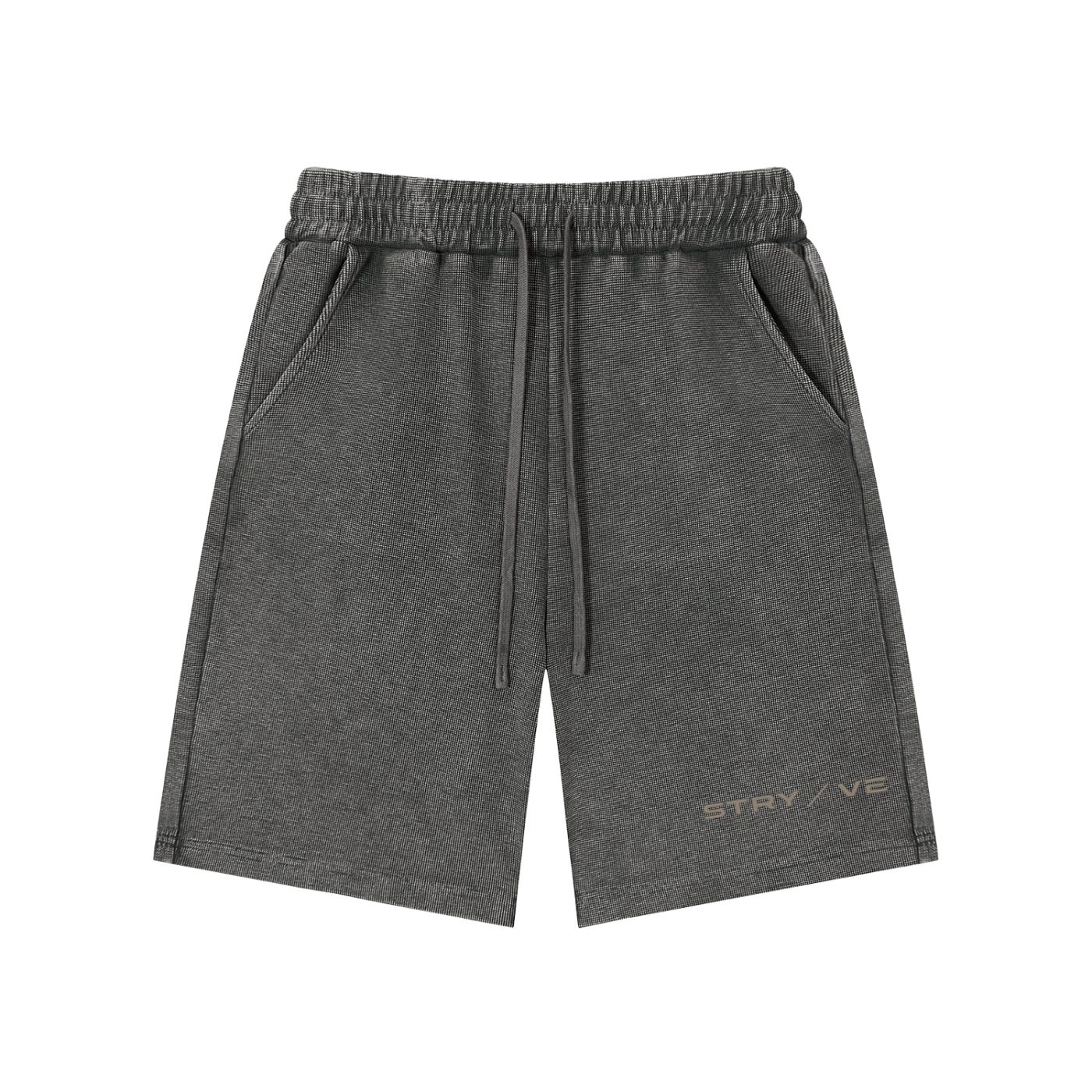 Mineral Wash Waffle Knit Shorts
