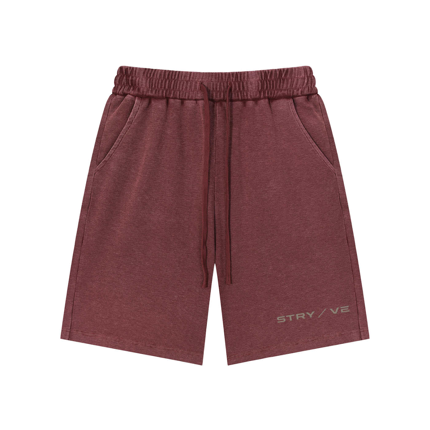 Mineral Wash Waffle Knit Shorts