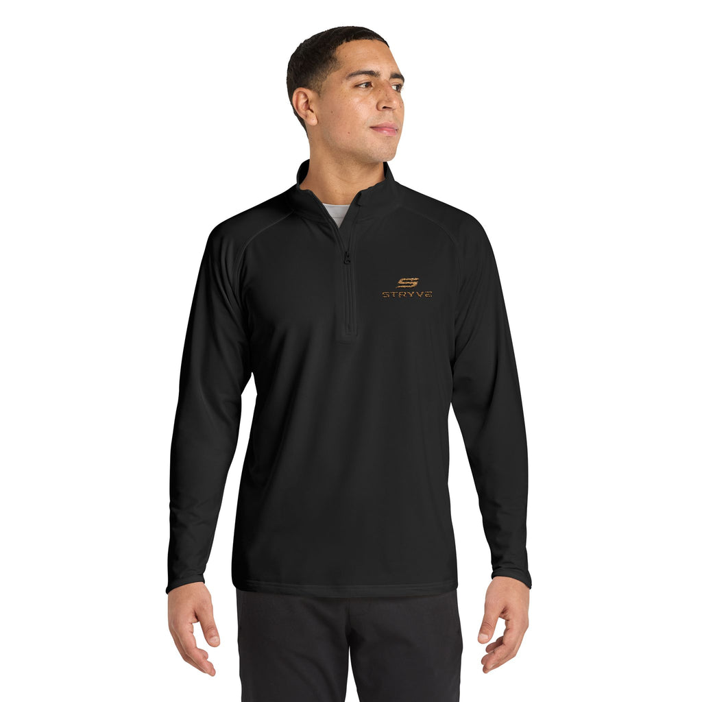 Embroidered Quarter-Zip Pullover — Men's Sport-Wick Stretch