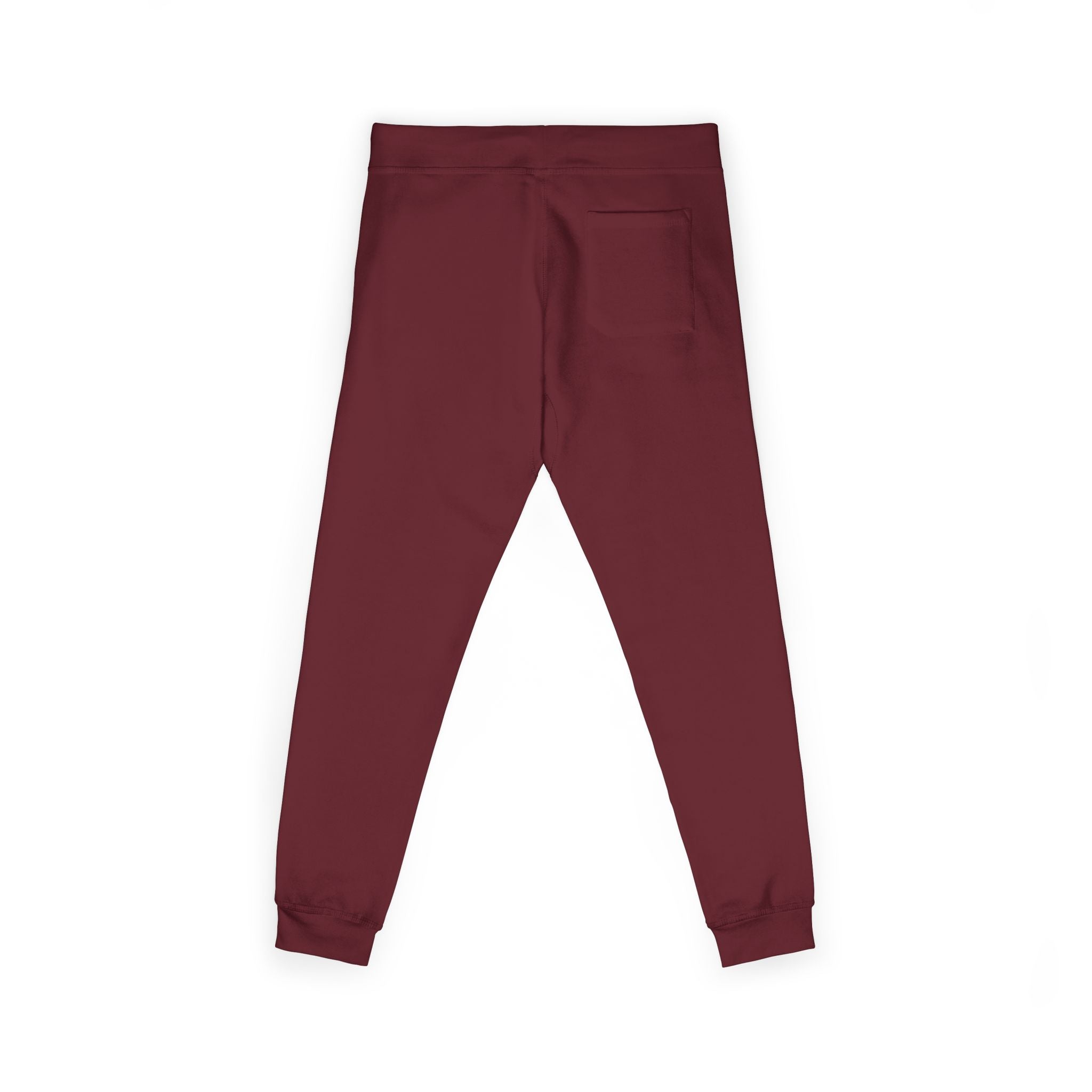 Embroidered Fleece Sweatpants — Minimal White Cozy Joggers