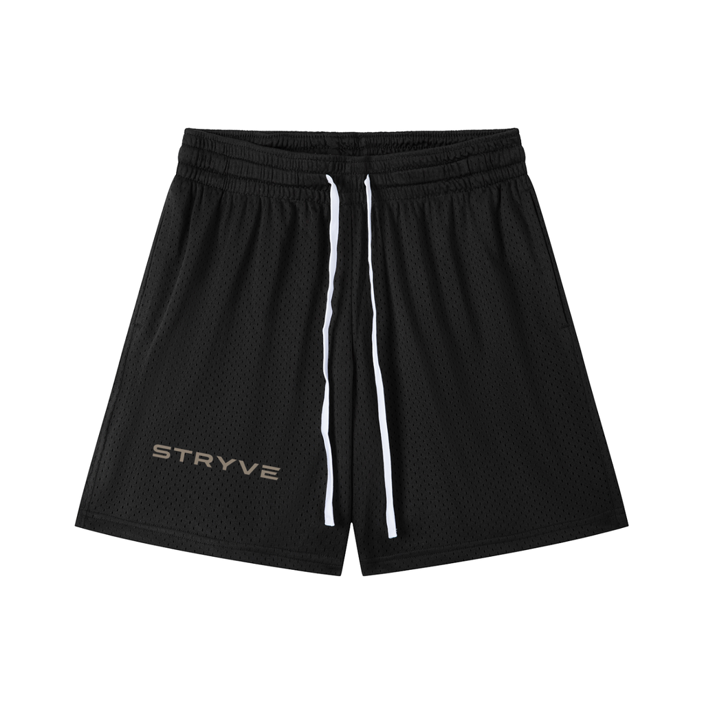 Mesh Drawstring Shorts